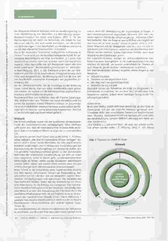 Vorschauseite 3: Wie kann aus Sicht der Klienten, die eine psychische Krise bewältigt haben, Ergotherapie unterstützen, um eigene Produktivität zu ermöglichen?