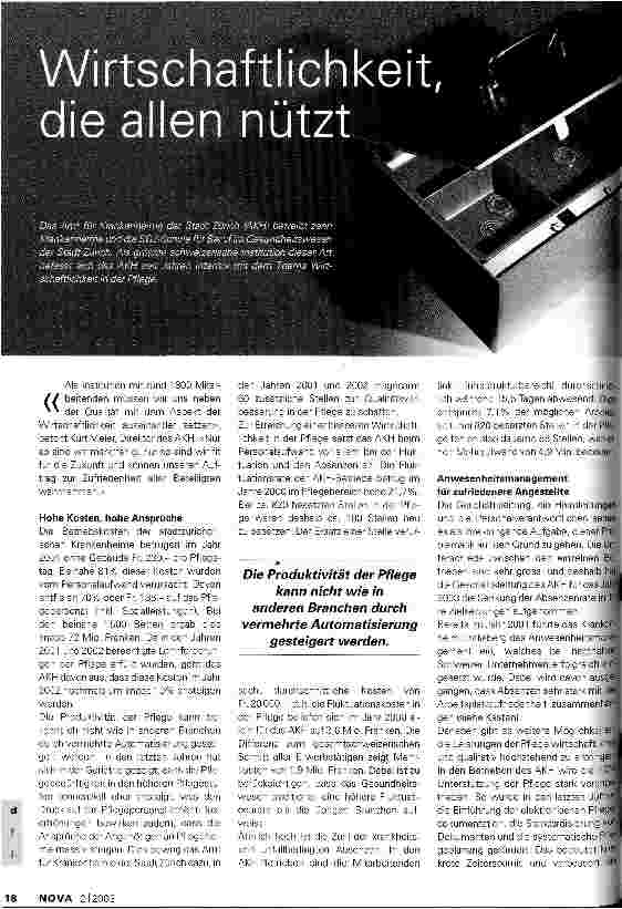 Vorschauseite 1: Wirtschaftlichkeit, die allen nützt