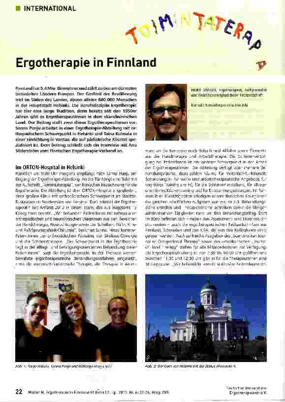 Vorschauseite 1: Ergotherapie in Finnland