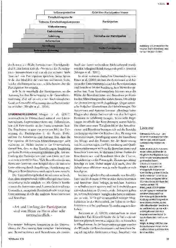 Vorschauseite 2: Partizipation im Pflegeheim nur ein Schlagwort?