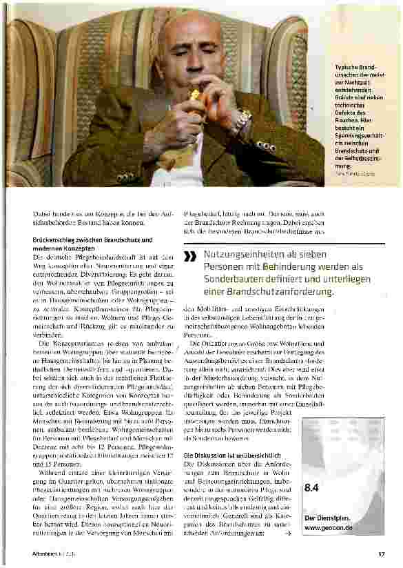 Vorschauseite 2: Den Brandschutz an die neuen Wohnformen anpassen