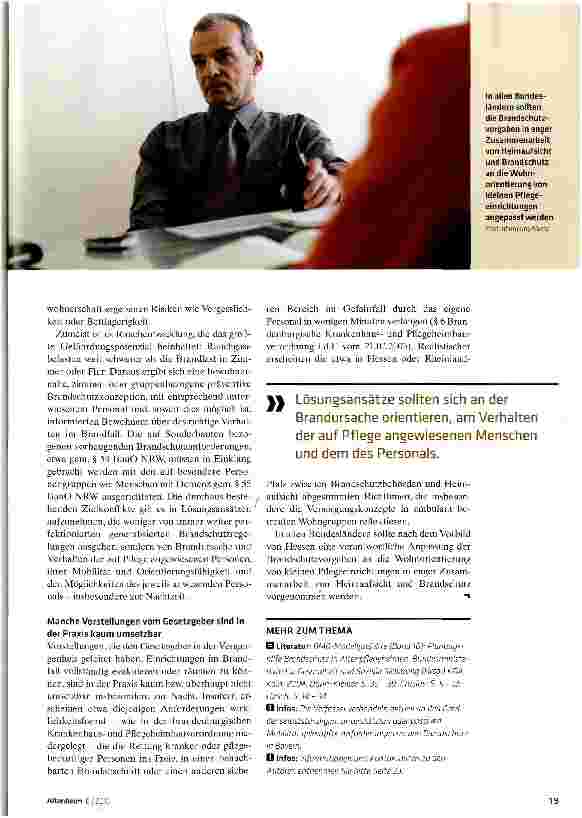 Vorschauseite 4: Den Brandschutz an die neuen Wohnformen anpassen