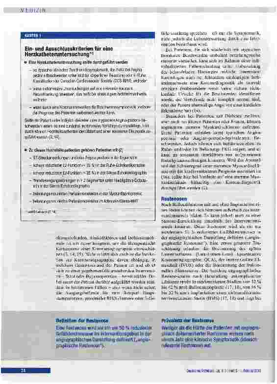 Vorschauseite 3: Patienten nach koronarer Stentimplantation