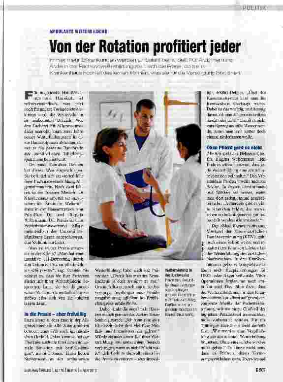 Vorschauseite 1: Von der Rotation profitiert jeder