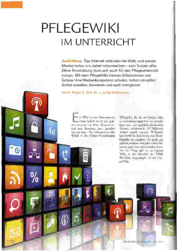 Vorschauseite 1: PFLEGEWIKI IM UNTERRICHT