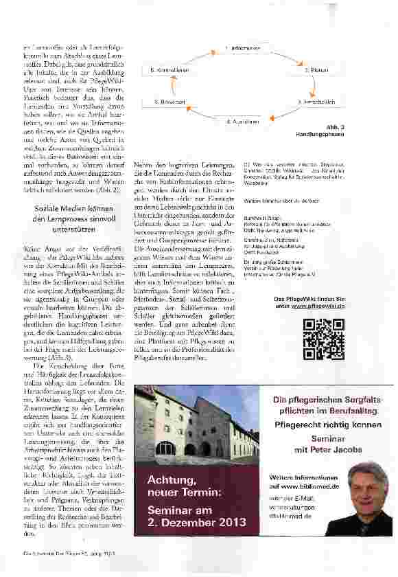 Vorschauseite 4: PFLEGEWIKI IM UNTERRICHT