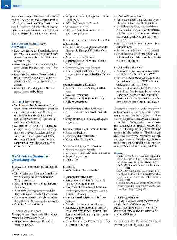 Vorschauseite 2: Curriculum Palliative Care für Nichttumorpatienten?