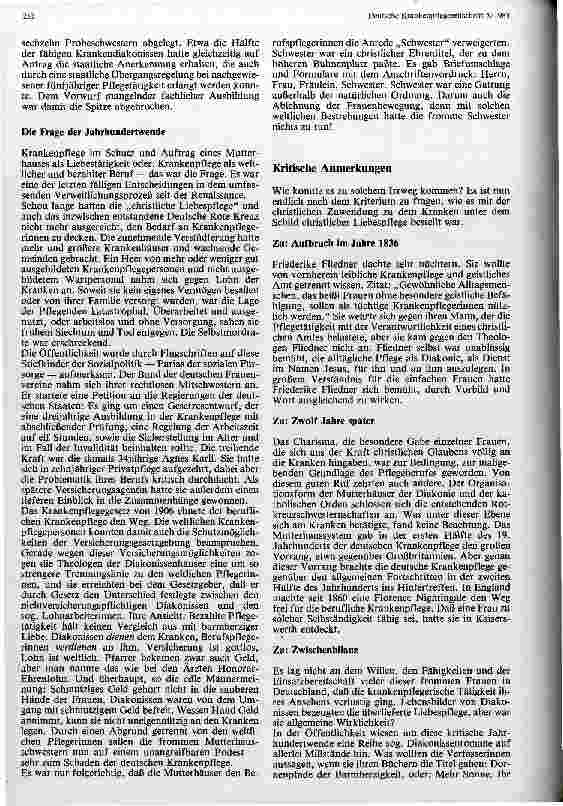 Vorschauseite 3: Patientenorientierte Krankenpflege - eine Tradition