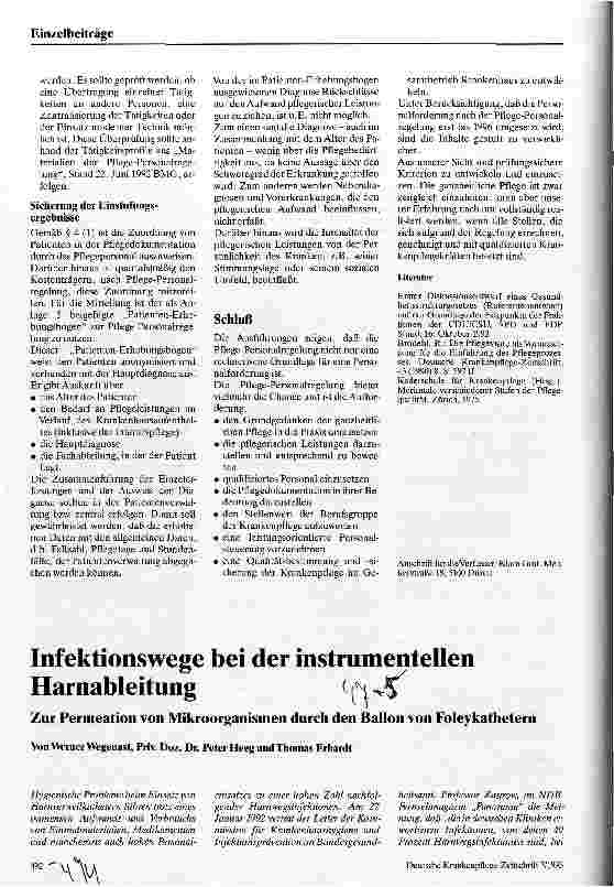 Vorschauseite 4: Die Pflege-Personalregelung - Nicht nur eine Personalforderung?