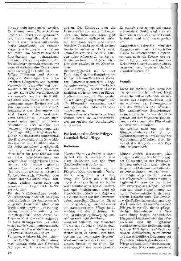 Vorschauseite 2: Funktionspflege versus Patientenorientierte Pflege