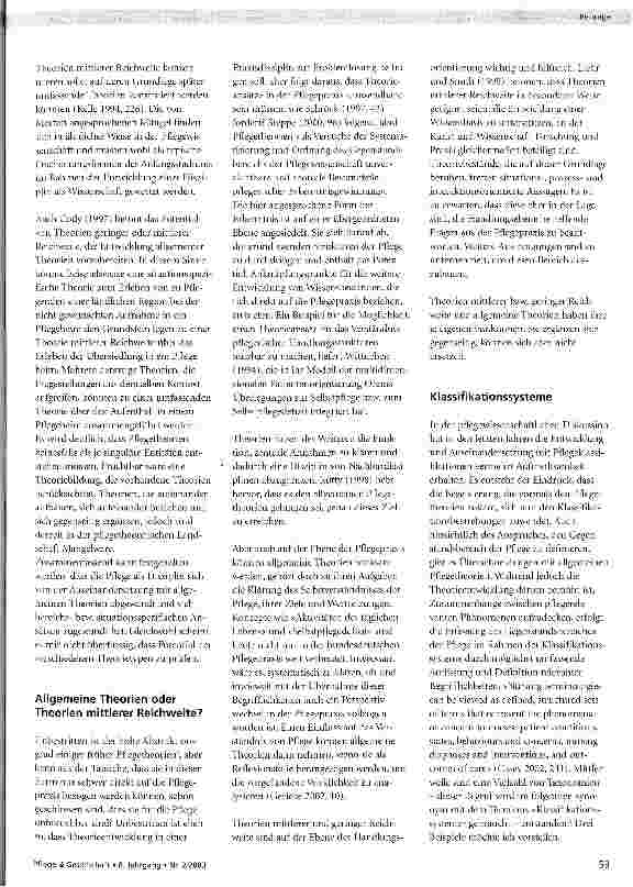 Vorschauseite 3: Pflegetheorien und Pflegeklassifikationen