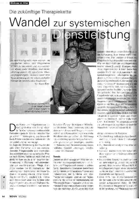 Vorschauseite 1: Wandel zur systemischen Dienstleistung Die zukuünftige Therapiekette