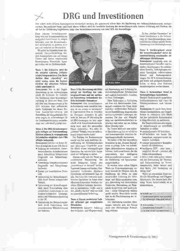 Vorschauseite 1: DRG und Investitionen