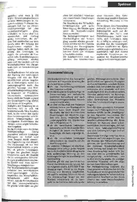 Vorschauseite 3: Leistungsund Finanzierungspflicht von häuslicher Krankenpflege Gutachterliche Stellungnahme