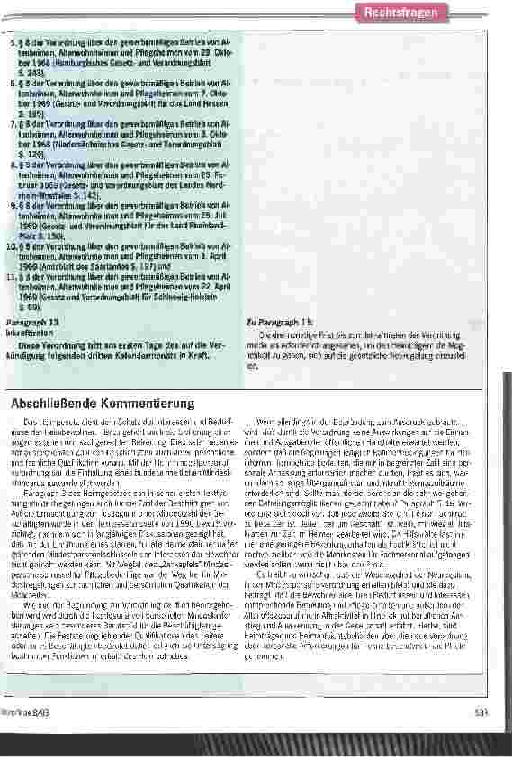 Vorschauseite 6: Fachliche Qualifikation - eim Muß Die Verordnung über personelle Anforderungen für Heime (HeimPerV) tritt am 01. 10. 93 in Kraft