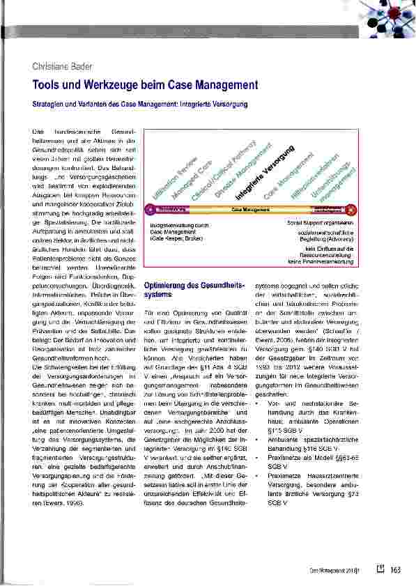 Vorschauseite 1: Tools und Werkzeuge beim Case Management