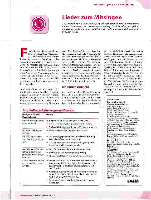 Vorschauseite 1: Lieder zum Mitsingen
