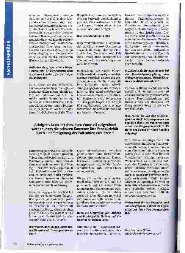 Vorschauseite 2: Private sind produktiver