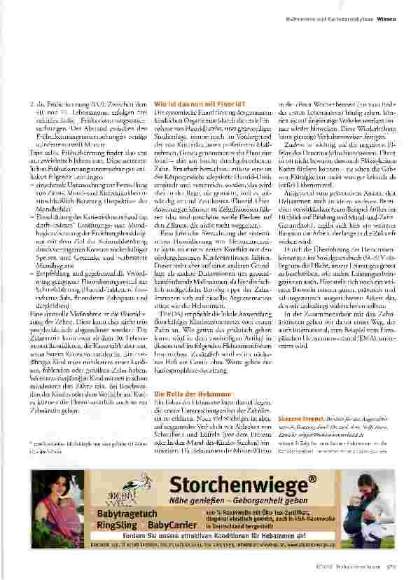 Vorschauseite 2: Zeigt her eure Zähne -Hebammen und die Kariesprophylaxe