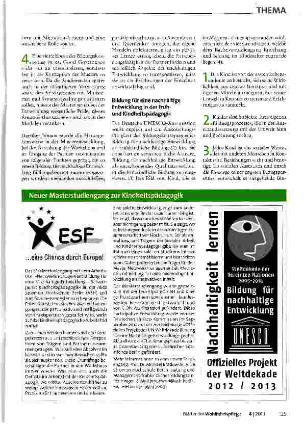 Vorschauseite 3: Netzwerkmanagement und Bildung für eine nachhaltige Entwicklung
