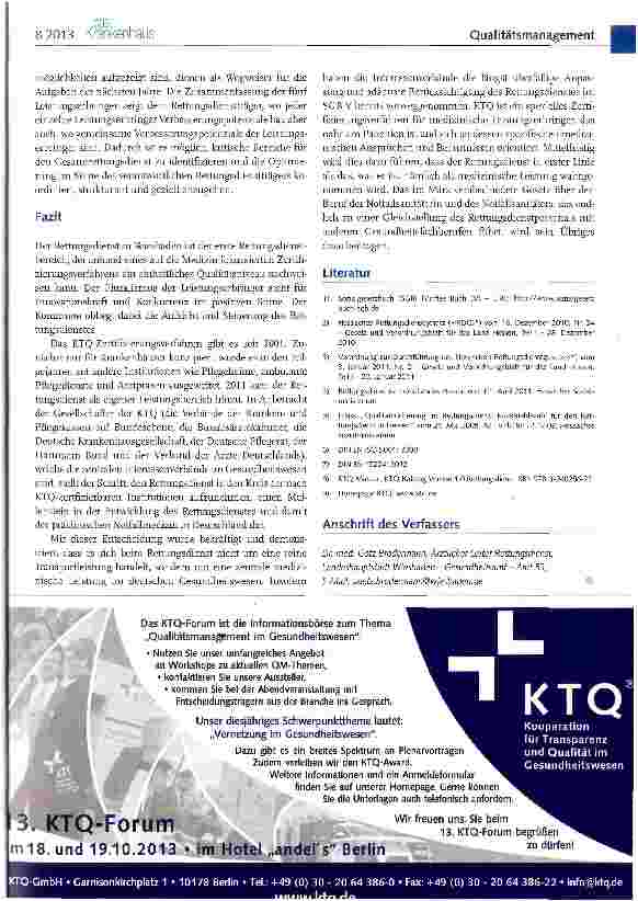 Vorschauseite 5: KTQ im Rettungsdienst