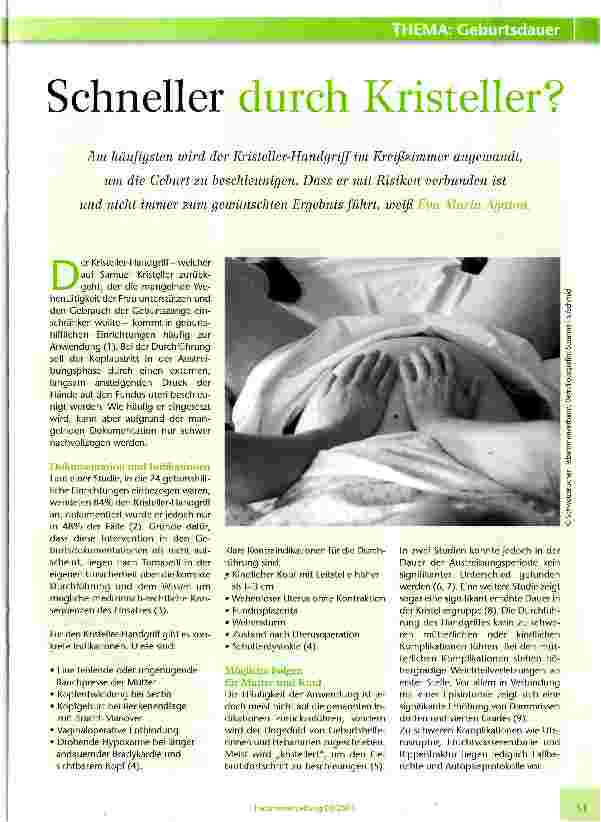 Vorschauseite 1: Schneller durch Kristeller?