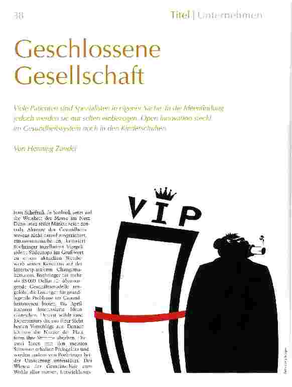 Vorschauseite 1: Geschlossene Gesellschaft
