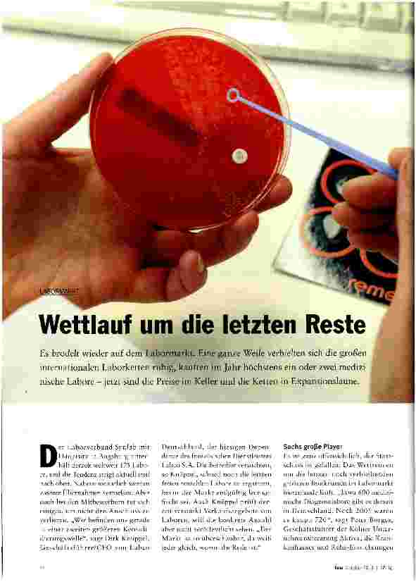 Vorschauseite 1: Wettlauf um die letzten Reste