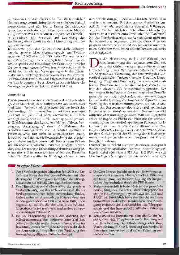 Vorschauseite 2: Die Durchsetzung des tödlichen Behandlungsabbruchs beim Patienten im apallischen Syndrom