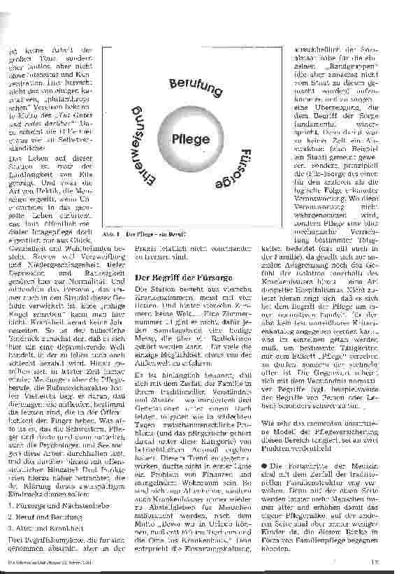 Vorschauseite 2: Die Pflege - ein Beruf?