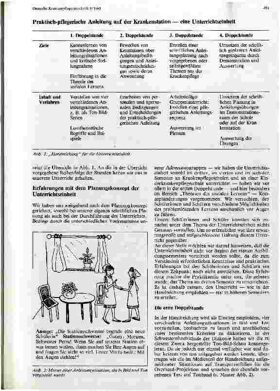 Vorschauseite 2: Praktisch-pflegerische Anleitung auf der Krankenstation