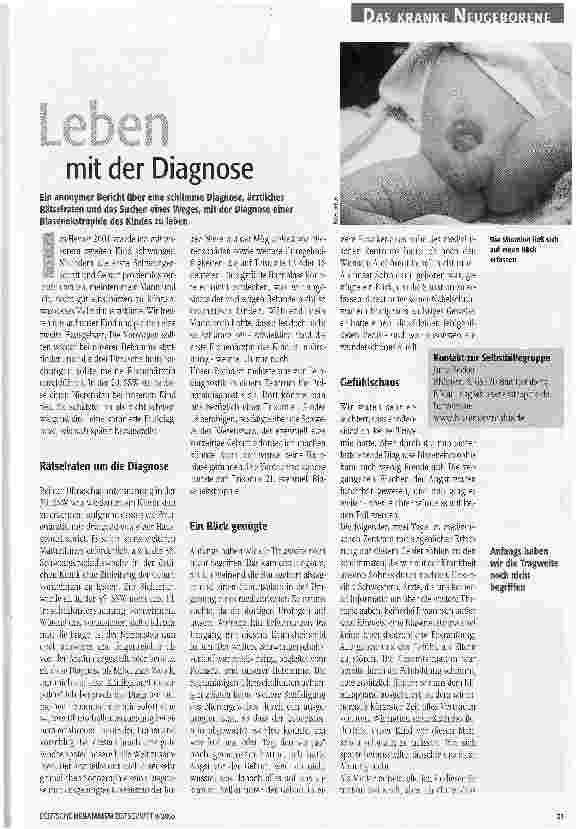 Vorschauseite 1: Leben mit der Diagnose