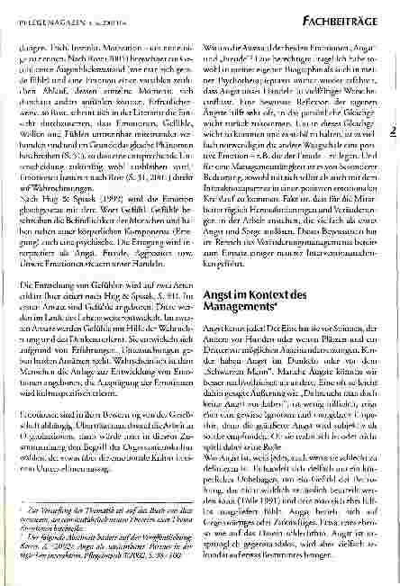 Vorschauseite 3: Emotionalität im Pflegemanagement