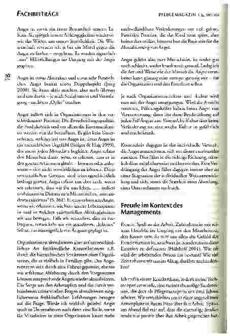 Vorschauseite 4: Emotionalität im Pflegemanagement