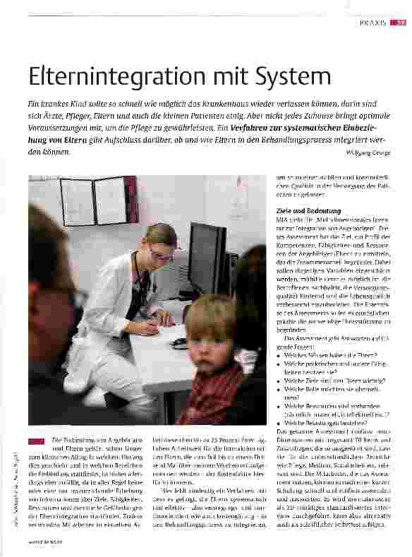 Vorschauseite 1: Elternintegration mit System
