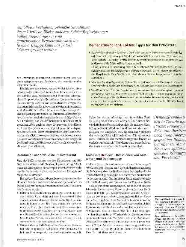 Vorschauseite 2: A la carte - keine Angst vor Restaurantbesuchen!