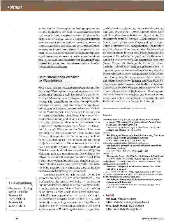 Vorschauseite 5: Beruhigen durch Berührung