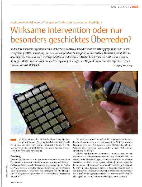 Vorschauseite 1: Wirksame Intervention oder nur besonders geschicktes Überreden?