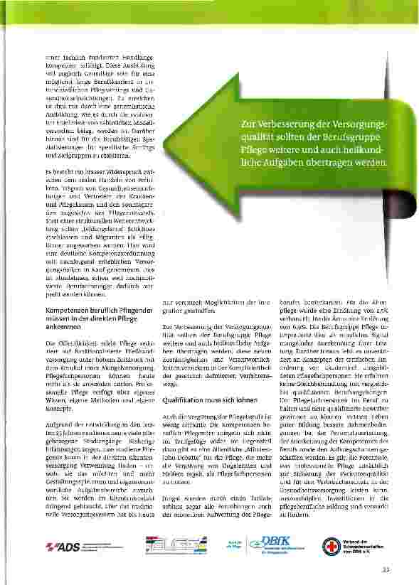 Vorschauseite 2: Deutscher Bildungsrat für Pflegeberufe