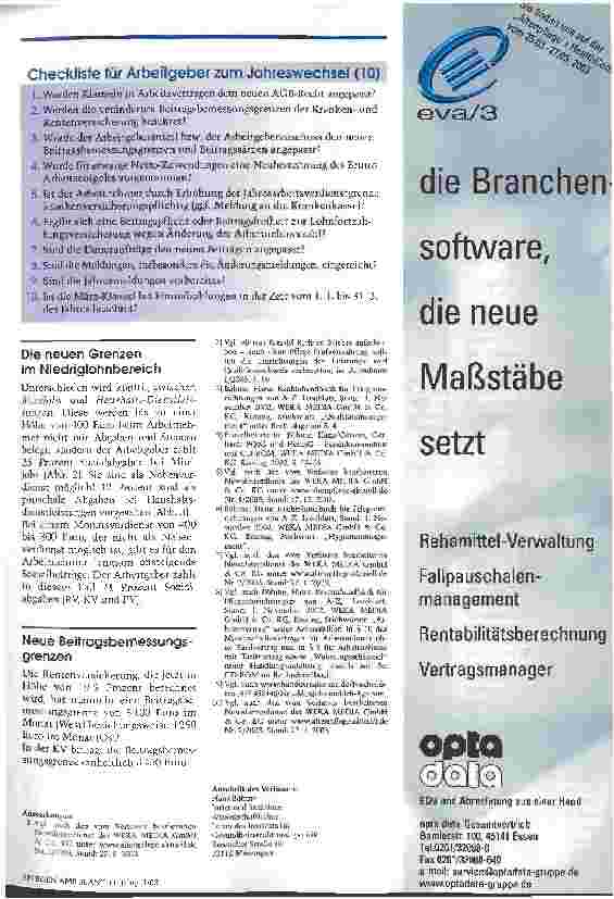 Vorschauseite 3: Aktuelle Rechtsfragen zum Jahresbeginn