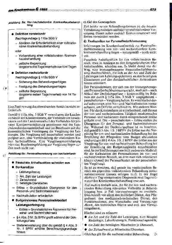 Vorschauseite 5: Auswirkungen des GSG auf die Ermittlung des Personalbedarfs im stationären und ambulanten Bereich