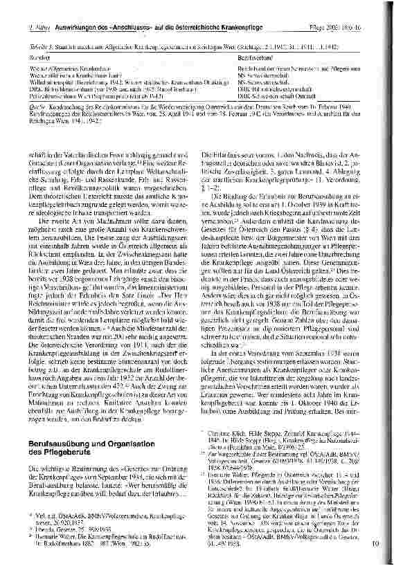 Vorschauseite 5: Auswirkungen des Anschlusses auf die österreichische Krankenpflege