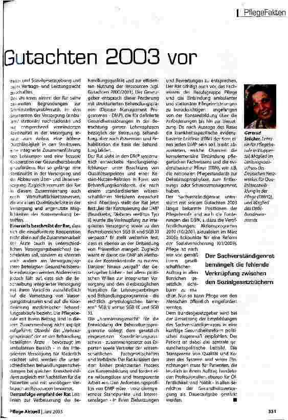 Vorschauseite 2: Sachverständigenrat legt Gutachten 2003 vor
