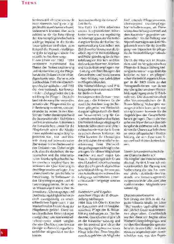 Vorschauseite 5: Chronik der Schwesternhochschule der Diakonie/Berlin Teil 4