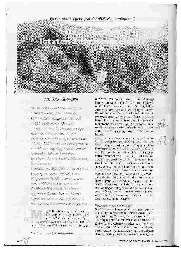 Vorschauseite 1: Oase für den letzten Lebensabschnitt