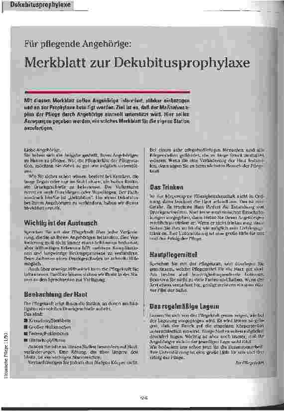 Vorschauseite 4: Dekubitusprophylaxe