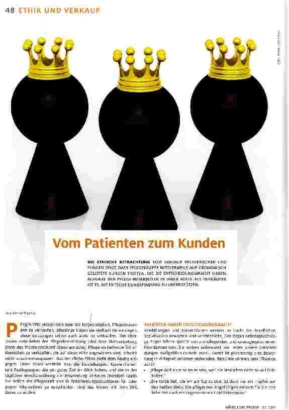 Vorschauseite 1: Vom Patienten zum Kunden