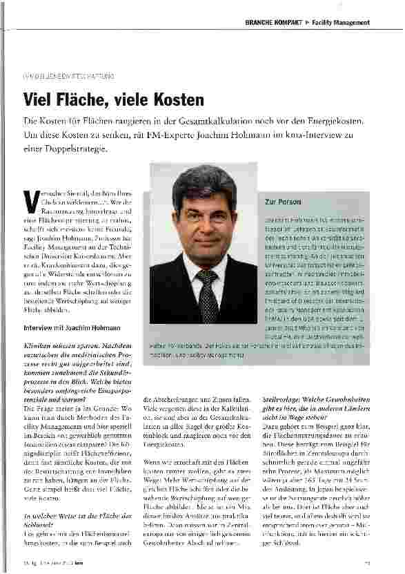 Vorschauseite 1: Viel Fläche, viele Kosten