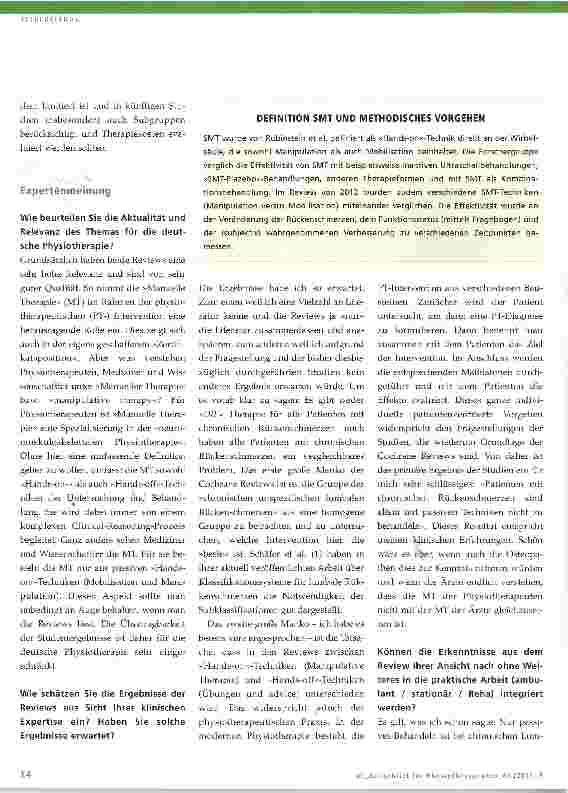 Vorschauseite 3: Manuelle Therapie bei Schmerzen des unteren Rückens