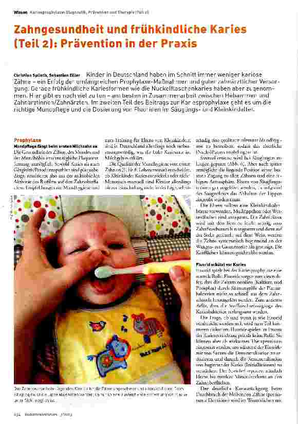 Vorschauseite 1: Zahngesundheit und frühkindliche Karies (Teil 2): Prävention in der Praxis